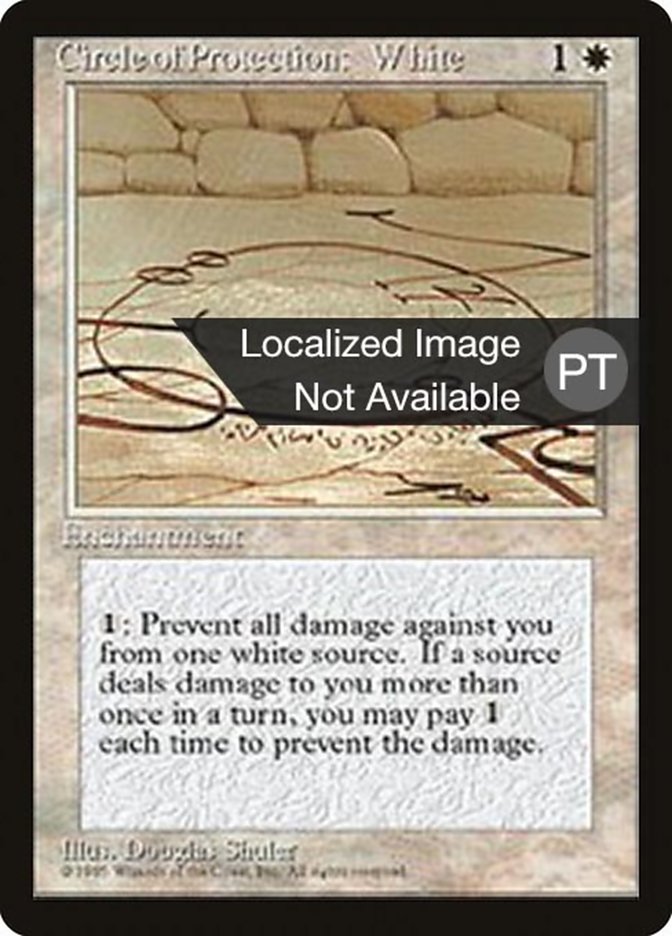 Circle of Protection: White [Fourth Edition (Foreign Black Border)] | Devastation Store