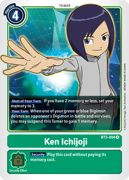 Ken Ichijoji [BT3-094] [Release Special Booster Ver.1.5] | Devastation Store