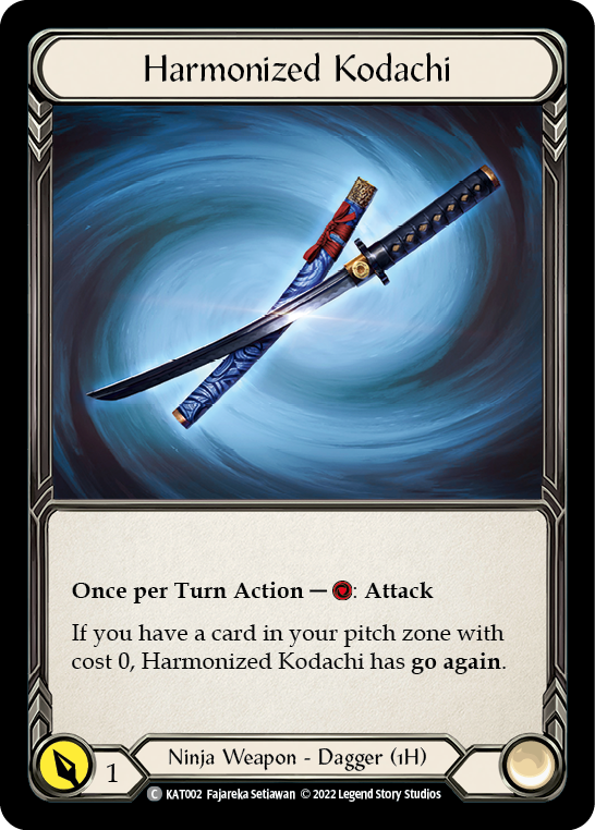 Harmonized Kodachi [KAT002] (Outsiders Katsu Blitz Deck) | Devastation Store