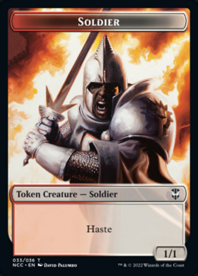 Soldier (33) // Devil Double-sided Token [Streets of New Capenna Commander Tokens] | Devastation Store