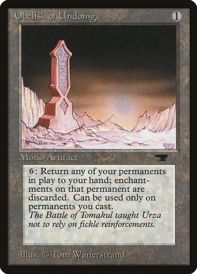 Obelisk of Undoing [Antiquities] - Devastation Store | Devastation Store