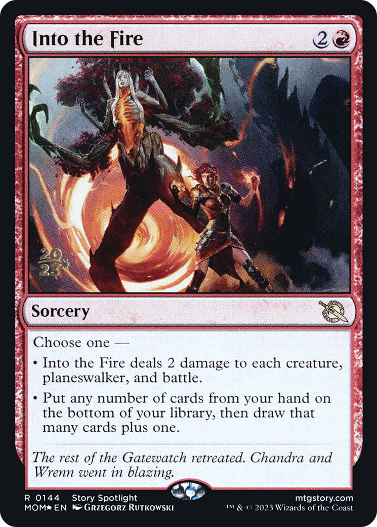Into the Fire [March of the Machine Prerelease Promos] | Devastation Store