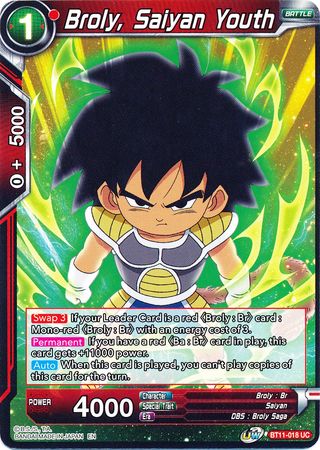 Broly, Saiyan Youth [BT11-018] | Devastation Store