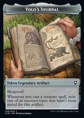 Treasure // Volo's Journal Double-sided Token [Commander Legends: Battle for Baldur's Gate Tokens] | Devastation Store
