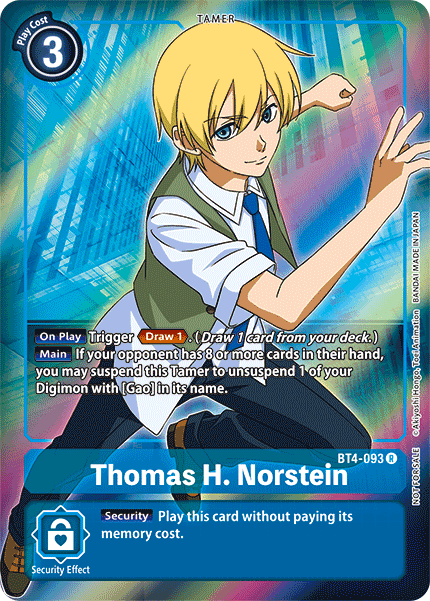 Thomas H. Norstein [BT4-093] (Buy-A-Box Promo) [Great Legend Promos] | Devastation Store