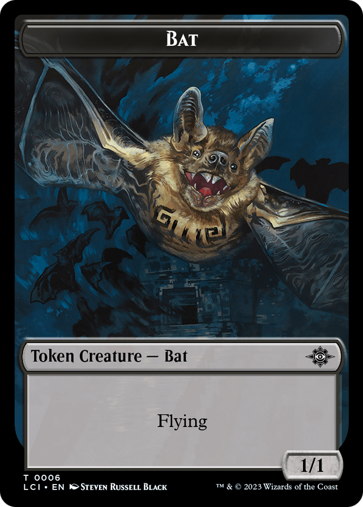 Bat // Vampire (0004) Double-Sided Token [The Lost Caverns of Ixalan Commander Tokens] | Devastation Store