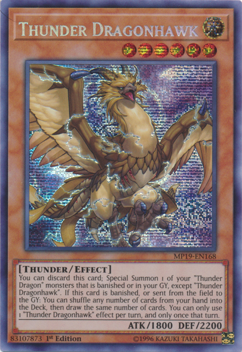 Thunder Dragonhawk [MP19-EN168] Prismatic Secret Rare | Devastation Store