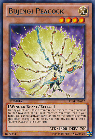 Bujingi Peacock [LVAL-EN027] Rare | Devastation Store