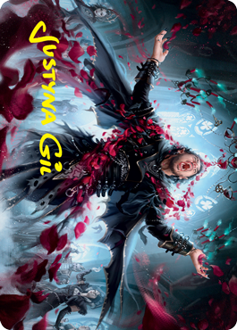 Bloodsoaked Reveler Art Card (Gold-Stamped Signature) [Innistrad: Crimson Vow Art Series] | Devastation Store