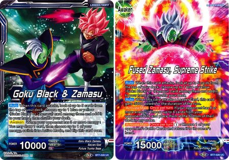 Goku Black & Zamasu // Fused Zamasu, Supreme Strike [BT7-026] | Devastation Store