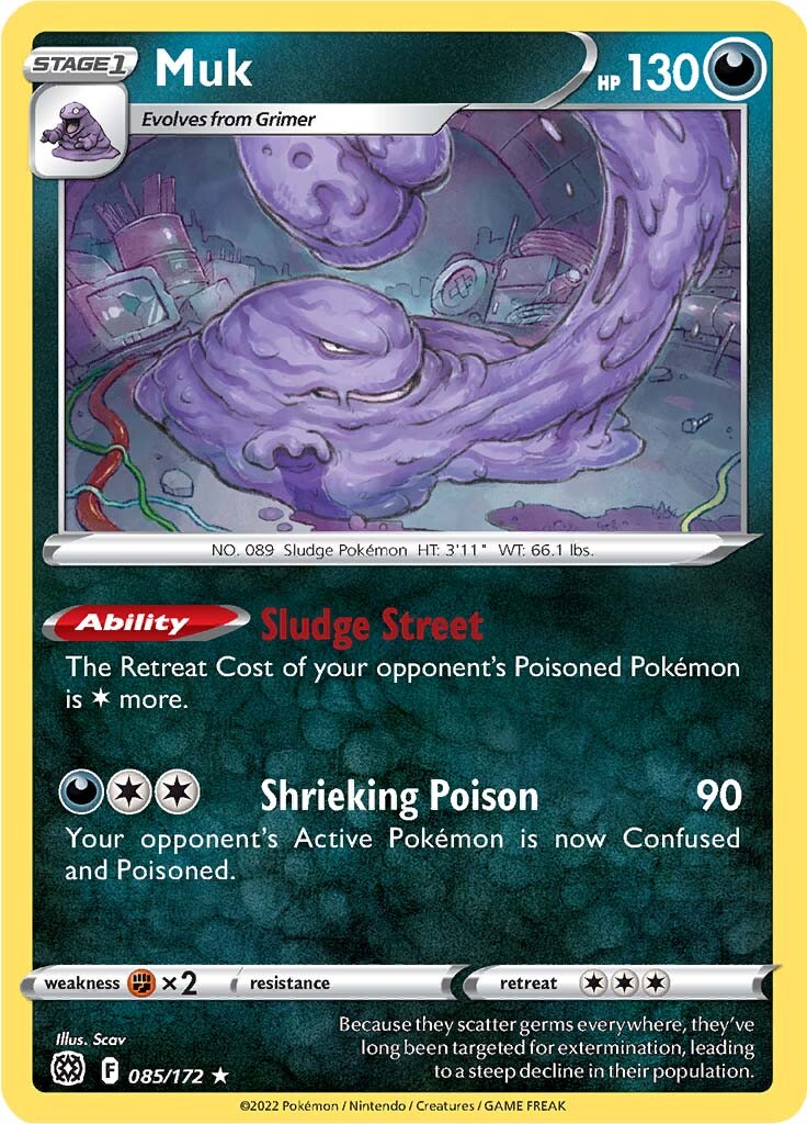 Muk (085/172) [Sword & Shield: Brilliant Stars] | Devastation Store