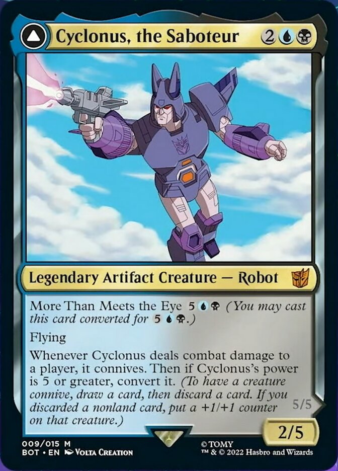 Cyclonus, the Saboteur // Cyclonus, Cybertronian Fighter [Transformers] | Devastation Store