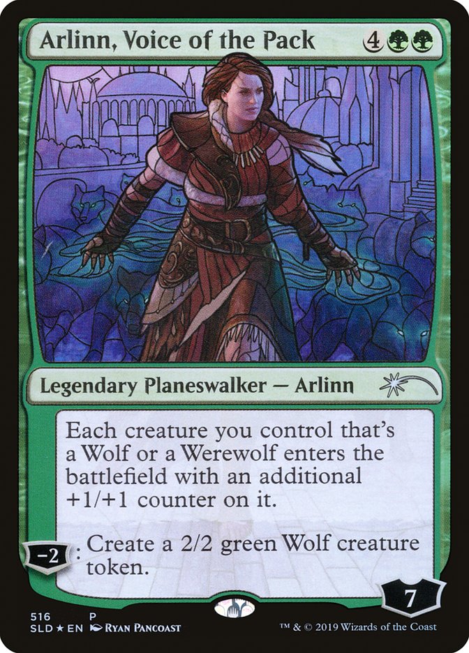 Arlinn, Voice of the Pack (Stained Glass) [Secret Lair Drop Promos] | Devastation Store