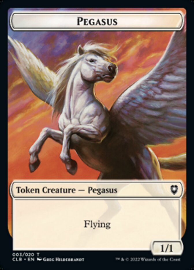 Pegasus Token [Commander Legends: Battle for Baldur's Gate Tokens] | Devastation Store