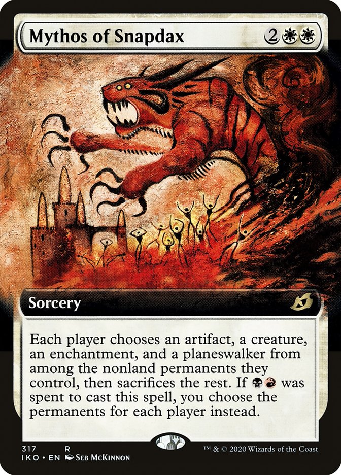 Mythos of Snapdax (Extended Art) [Ikoria: Lair of Behemoths] | Devastation Store