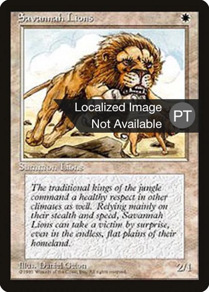 Savannah Lions [Fourth Edition (Foreign Black Border)] | Devastation Store