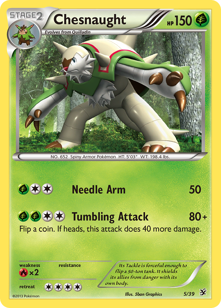 Chesnaught (5/39) [XY: Kalos Starter Set] | Devastation Store