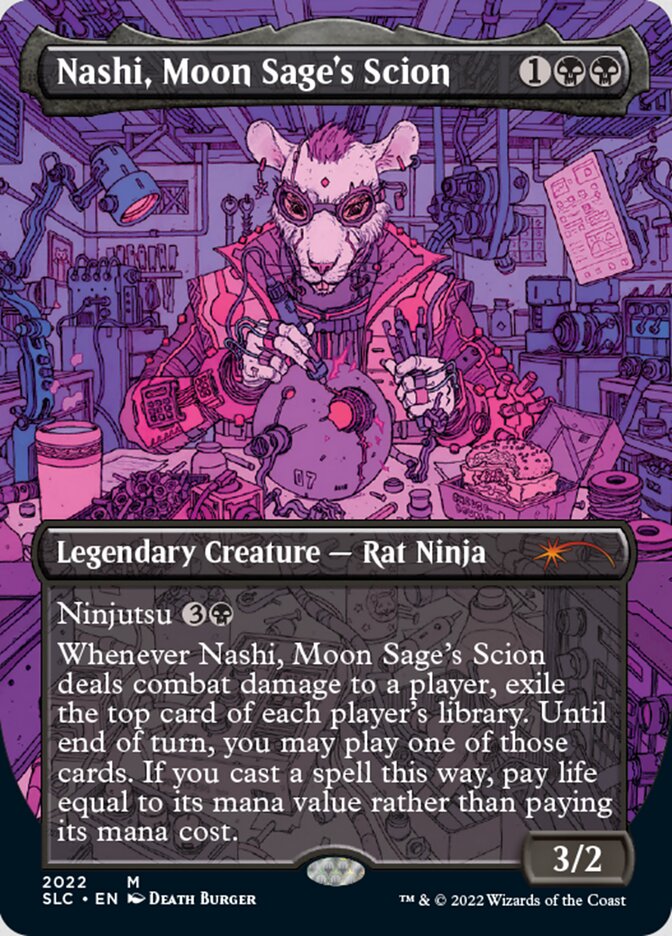 Nashi, Moon Sage's Scion (Borderless) [Secret Lair 30th Anniversary Countdown Kit] | Devastation Store
