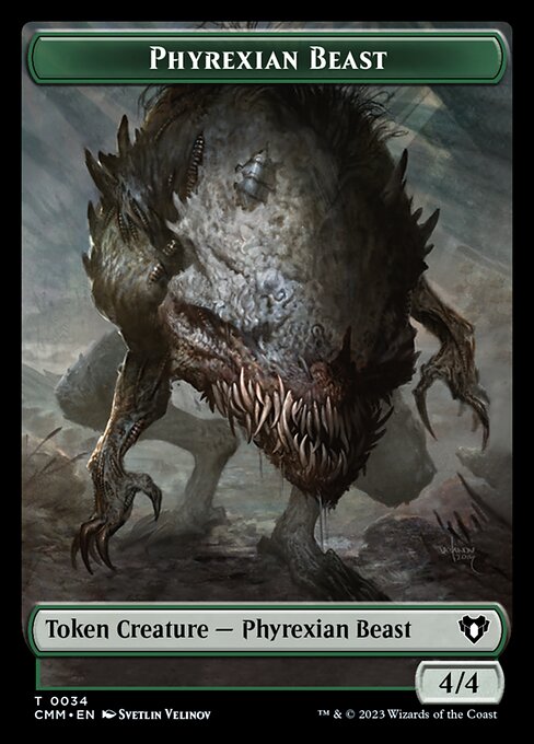 Eldrazi Scion // Phyrexian Beast Double-Sided Token [Commander Masters Tokens] | Devastation Store