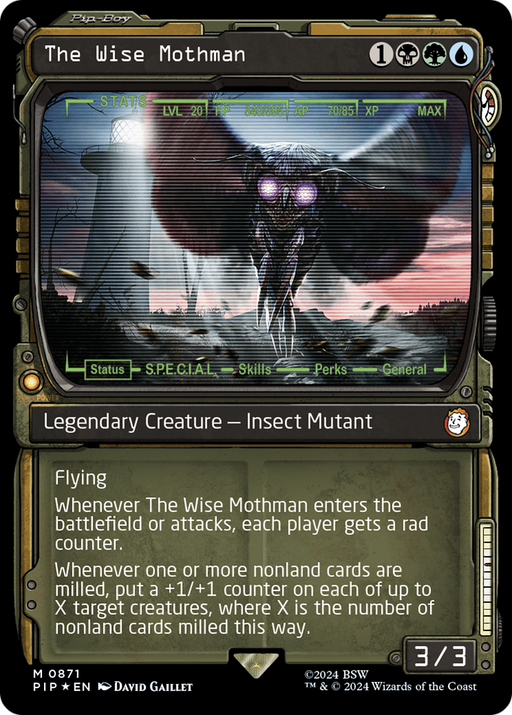 The Wise Mothman (Showcase) (Surge Foil) [Fallout] | Devastation Store