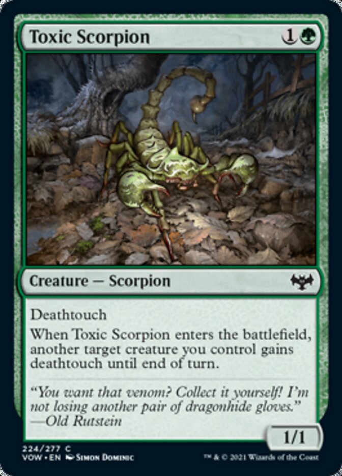 Toxic Scorpion [Innistrad: Crimson Vow] | Devastation Store