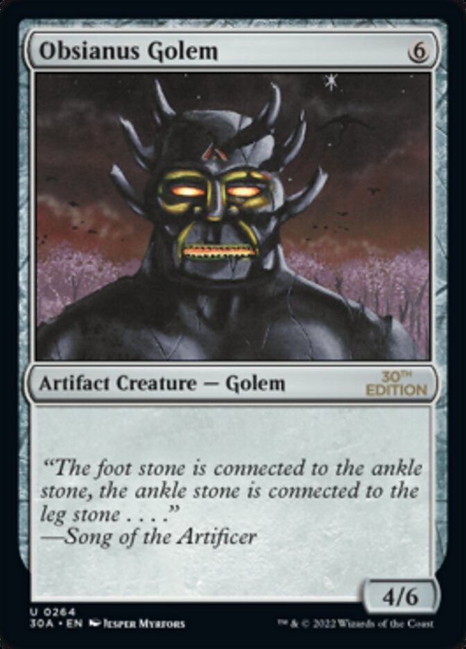 Obsianus Golem [30th Anniversary Edition] | Devastation Store