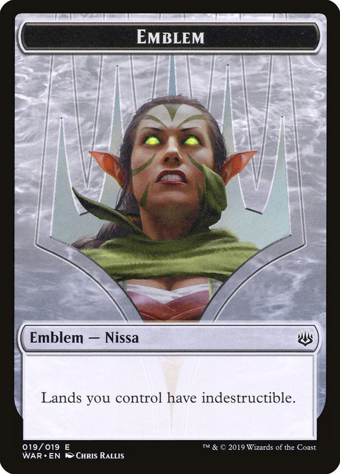 Nissa, Who Shakes the World Emblem [War of the Spark Tokens] | Devastation Store