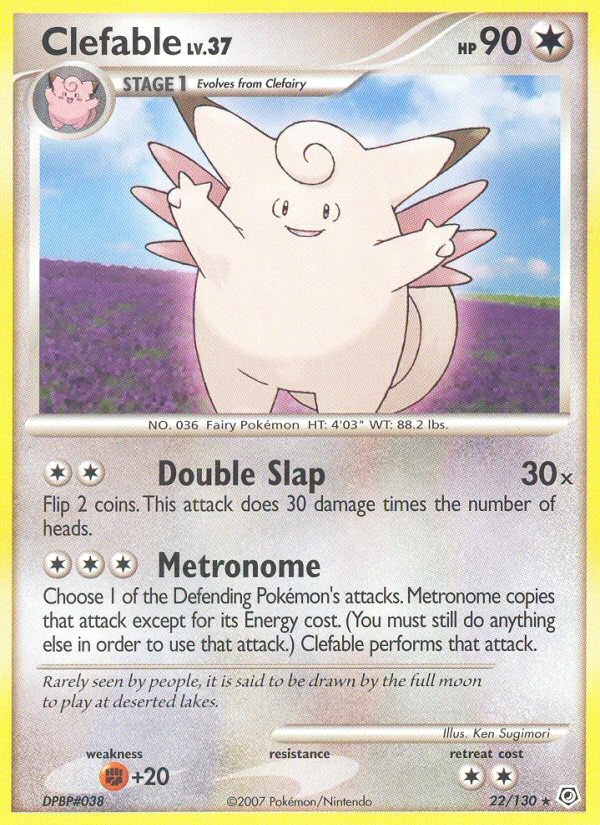 Clefable (22/130) [Diamond & Pearl: Base Set] | Devastation Store