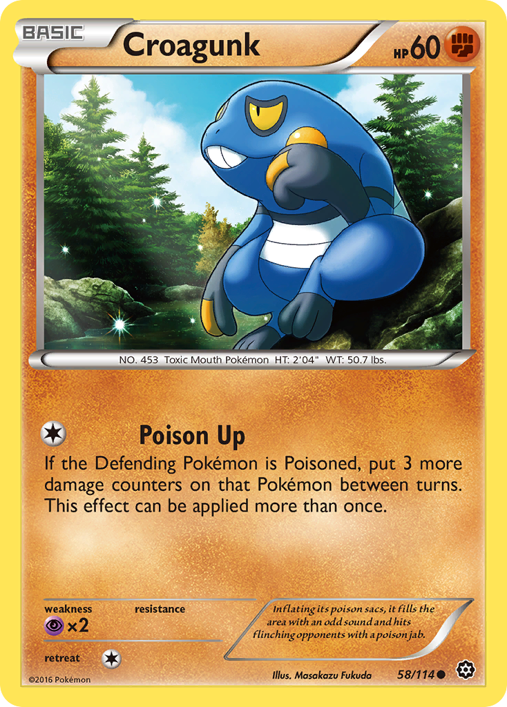 Croagunk (58/114) [XY: Steam Siege] | Devastation Store