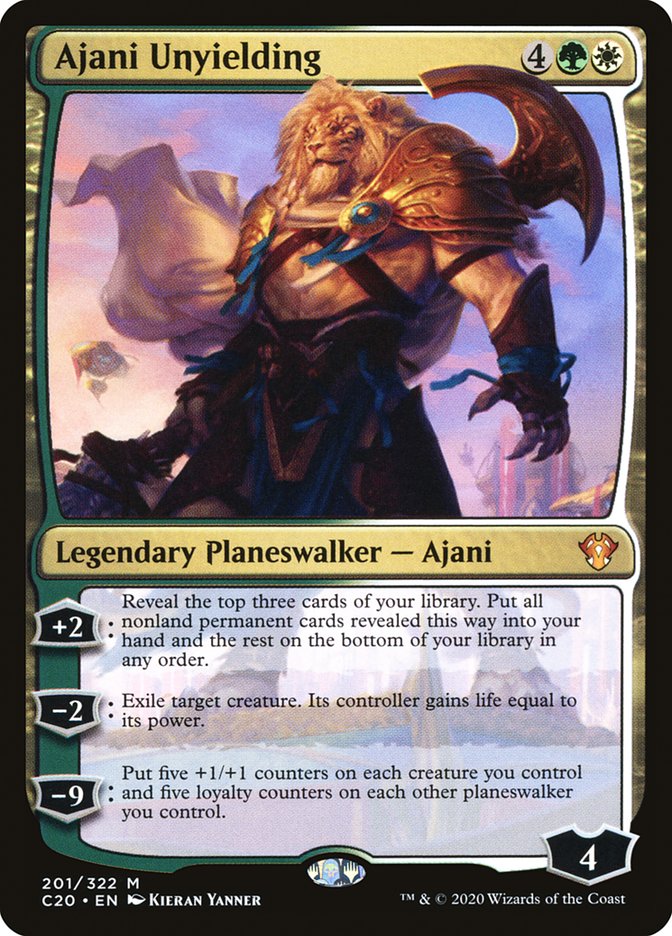 Ajani Unyielding [Commander 2020] | Devastation Store