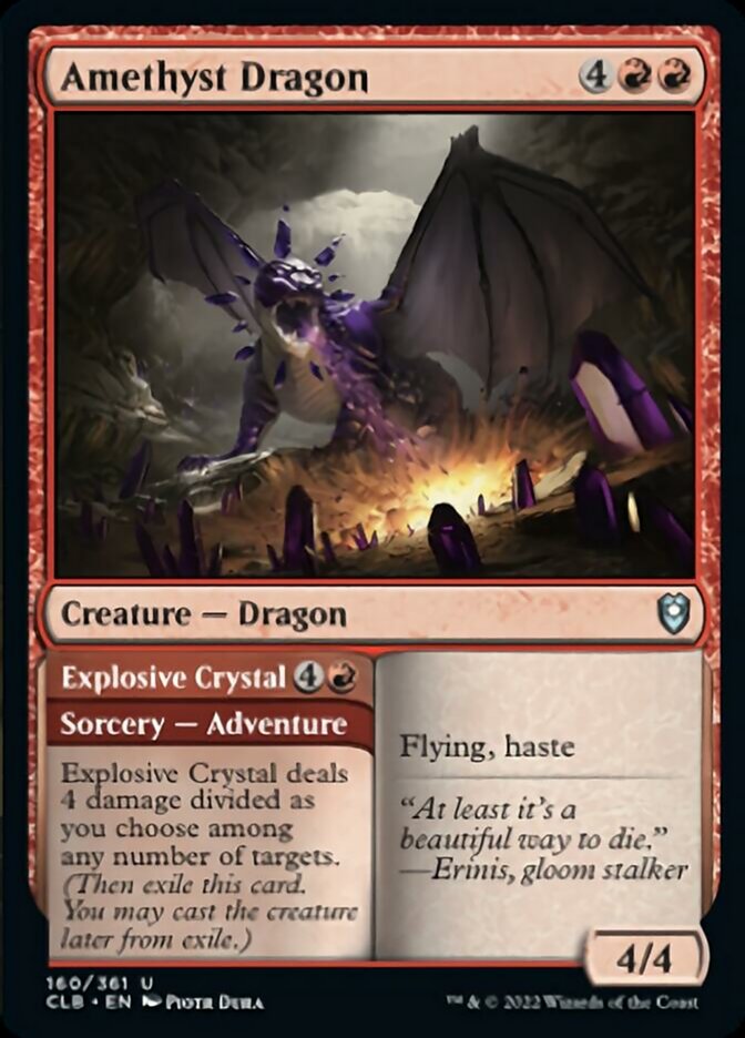 Amethyst Dragon // Explosive Crystal [Commander Legends: Battle for Baldur's Gate] | Devastation Store
