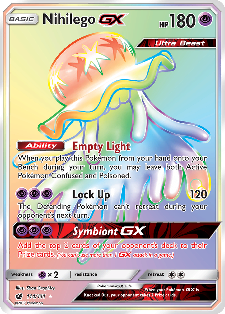 Nihilego GX (114/111) [Sun & Moon: Crimson Invasion] | Devastation Store