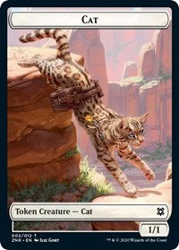 Cat // Construct Double-sided Token [Zendikar Rising Tokens] | Devastation Store