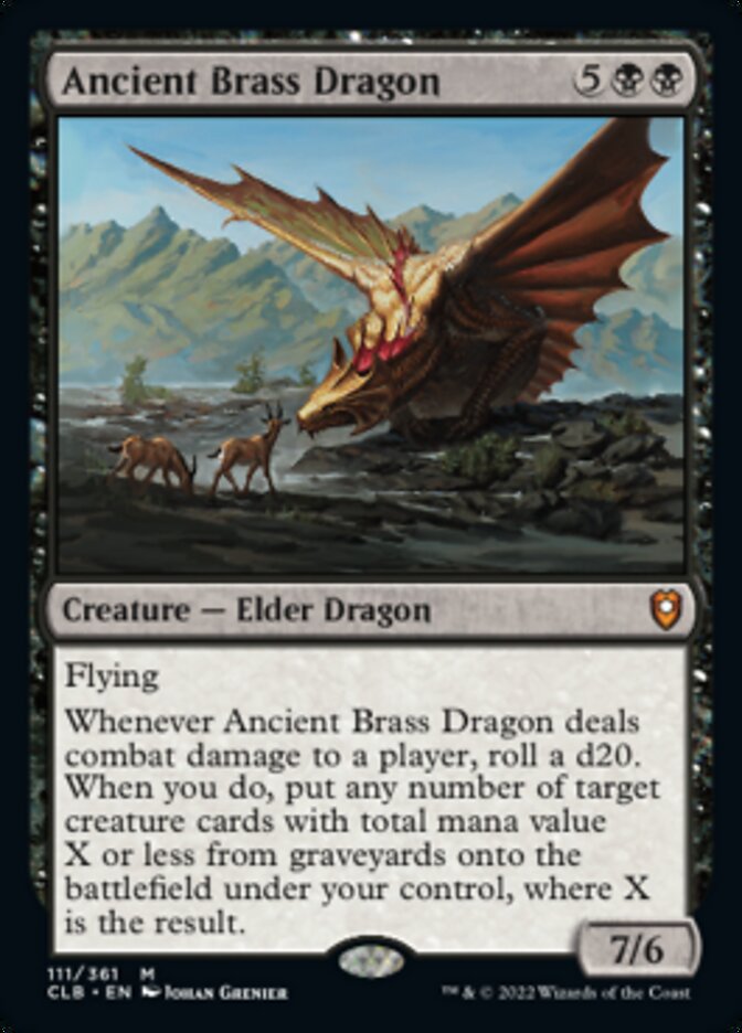 Ancient Brass Dragon [Commander Legends: Battle for Baldur's Gate] | Devastation Store