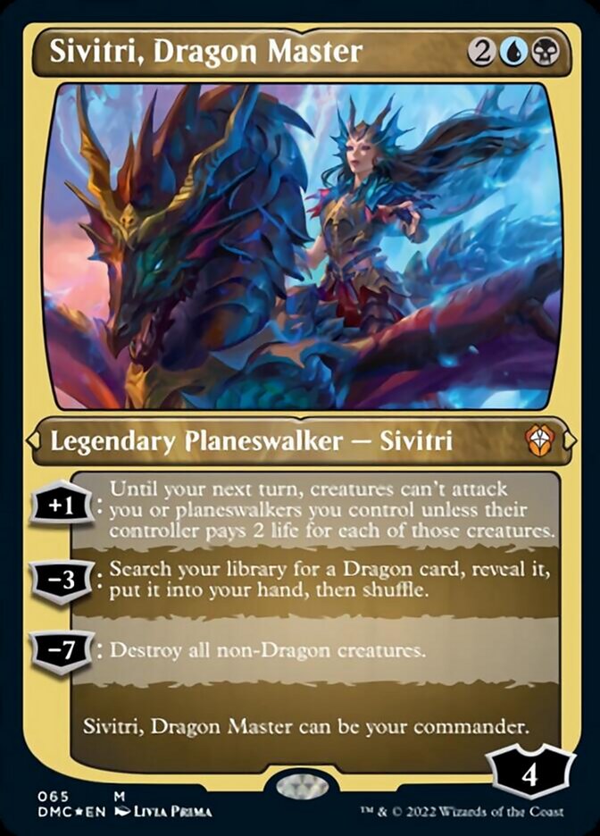 Sivitri, Dragon Master (Foil Etched) [Dominaria United Commander] | Devastation Store