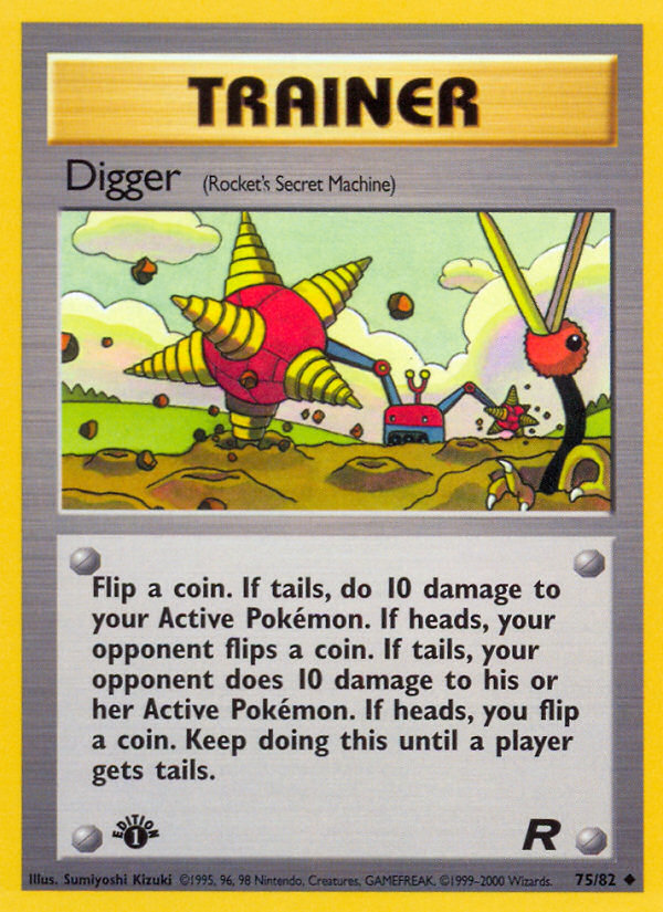 Digger (75/82) [Team Rocket 1st Edition] | Devastation Store
