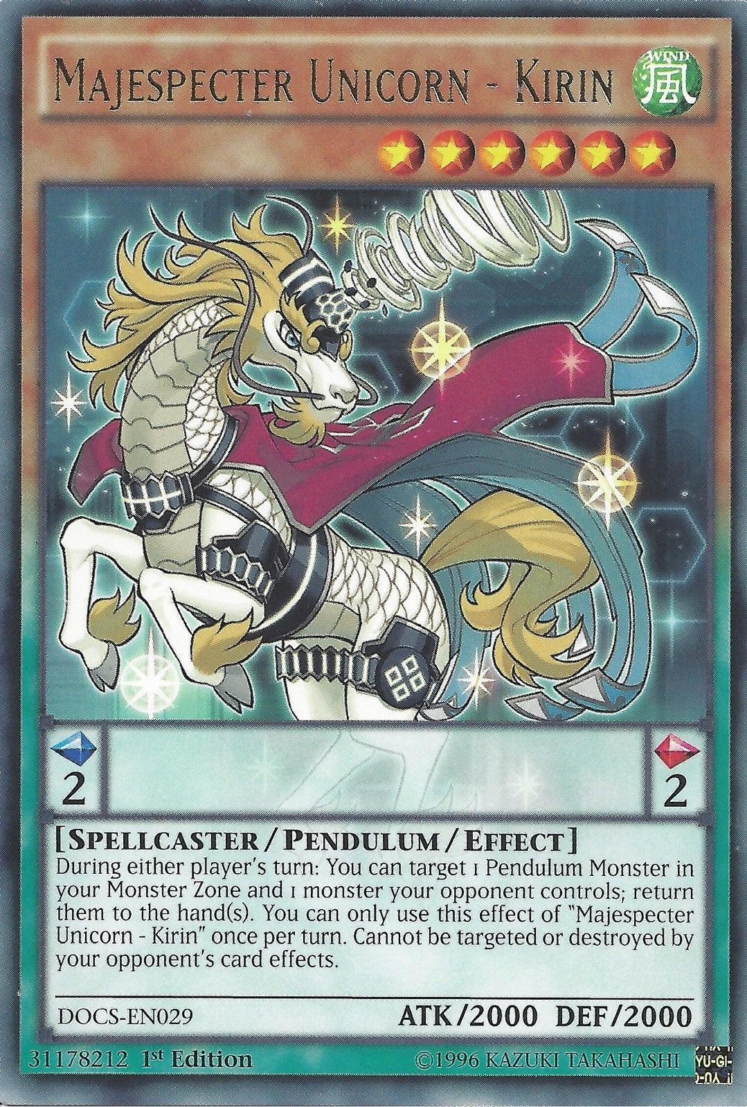 Majespecter Unicorn - Kirin [DOCS-EN029] Rare | Devastation Store