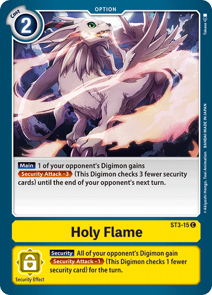 Holy Flame [ST3-15] [Starter Deck: Heaven's Yellow] | Devastation Store