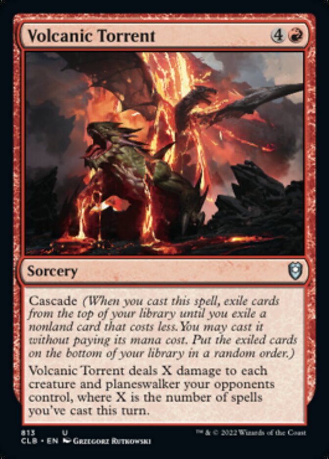 Volcanic Torrent [Commander Legends: Battle for Baldur's Gate] | Devastation Store