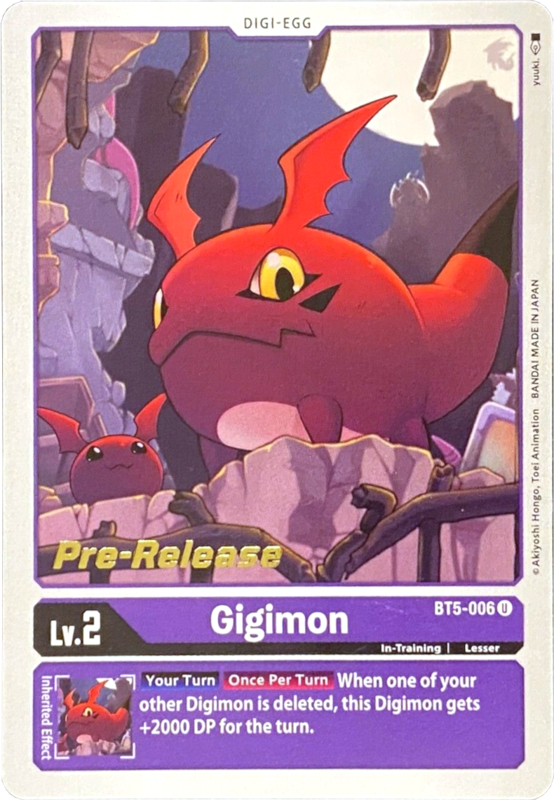 Gigimon [BT5-006] [Battle of Omni Pre-Release Promos] | Devastation Store