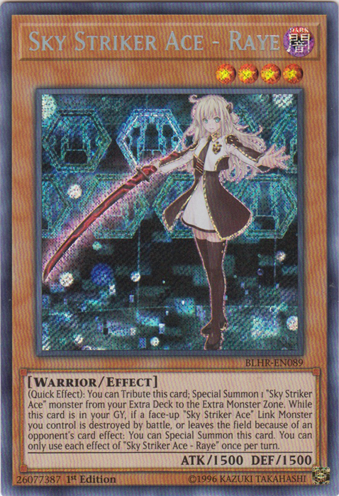 Sky Striker Ace - Raye [BLHR-EN089] Secret Rare | Devastation Store