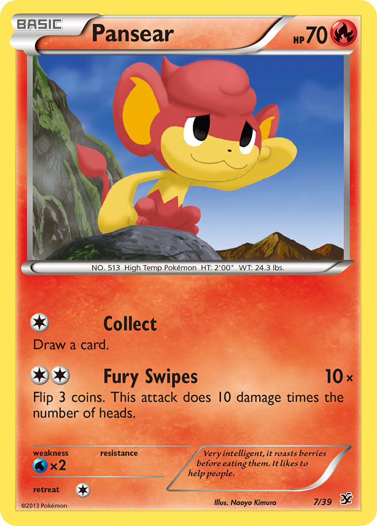 Pansear (7/39) [XY: Kalos Starter Set] | Devastation Store