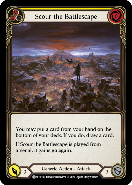 Scour the Battlescape (Yellow) [WTR195] Unlimited Edition Normal - Devastation Store | Devastation Store