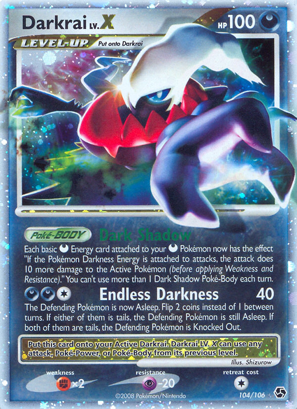 Darkrai LV.X (104/106) [Diamond & Pearl: Great Encounters] | Devastation Store