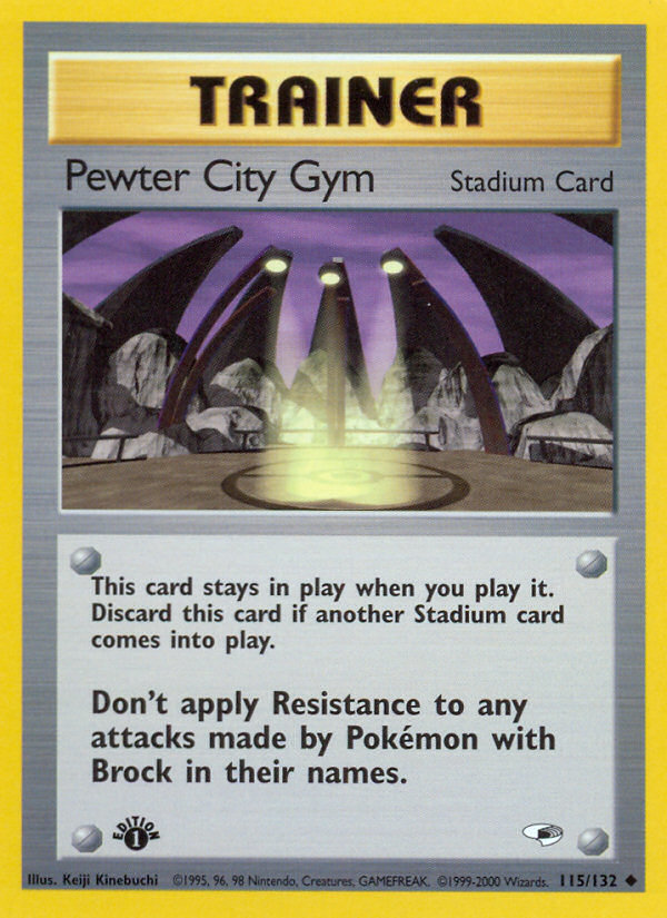 Pewter City Gym (115/132) [Gym Heroes 1st Edition] | Devastation Store