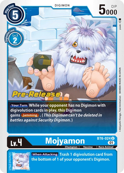 Mojyamon [BT6-024] [Double Diamond Pre-Release Cards] | Devastation Store