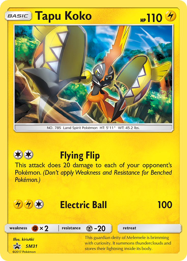 Tapu Koko (SM31) [Sun & Moon: Black Star Promos] | Devastation Store