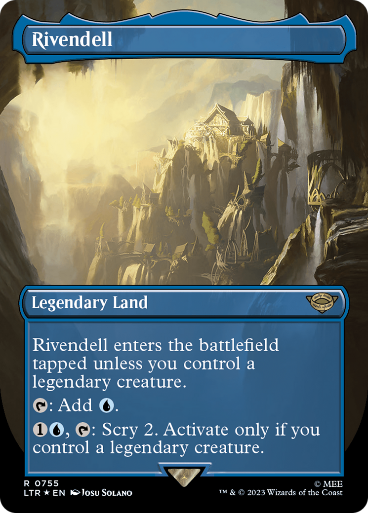 Rivendell (Borderless) (Surge Foil) [The Lord of the Rings: Tales of Middle-Earth] | Devastation Store