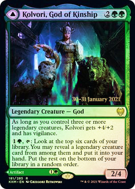 Kolvori, God of Kinship // The Ringhart Crest [Kaldheim Prerelease Promos] | Devastation Store