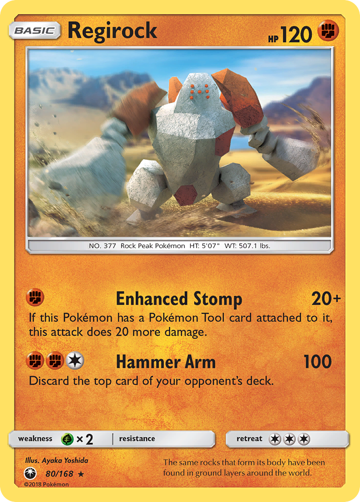 Regirock (80/168) [Sun & Moon: Celestial Storm] | Devastation Store